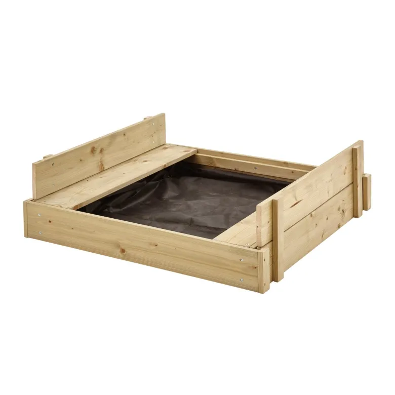 Bac à sable avec bancs intégrés