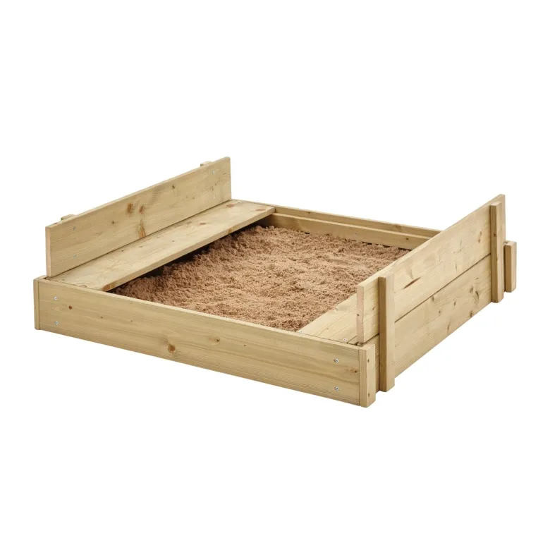Bac à sable avec bancs intégrés