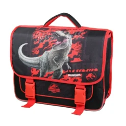 Bagtrotter cartable 38 cm jurassic world dinosaure noir