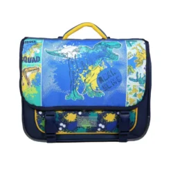 Bagtrotter cartable 38 cm phileas bleu dinosaure