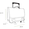 Bagtrotter cartable à roulettes 38 cm phileas violet licorne