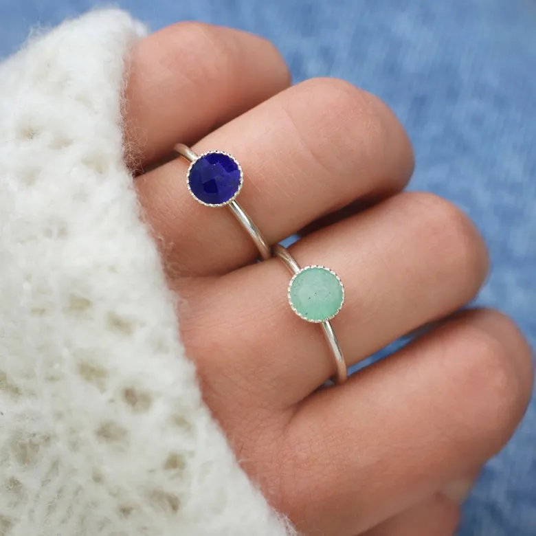 Bague argent massif lapis lazuli femme