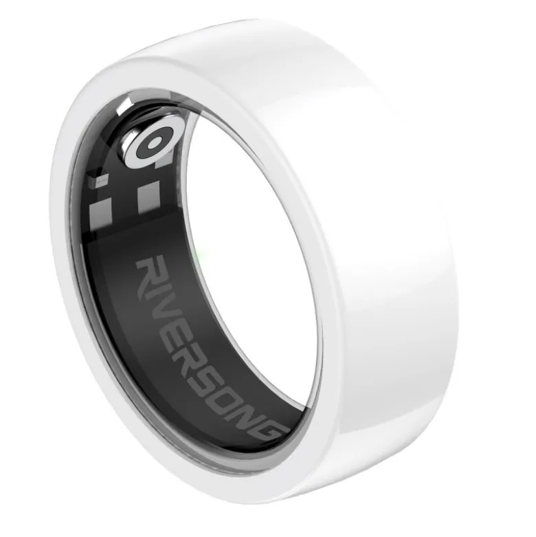 Bague connectée trinity sr01 blanc taille 8 diamètre 18mm - riversong