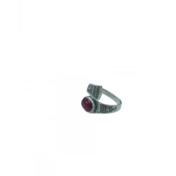 Bague croisée cornaline rouge