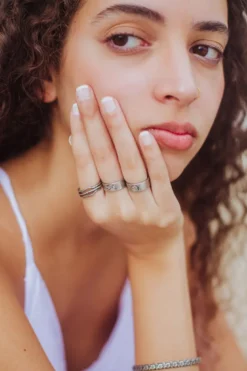 Bague ethnique yin yang taille 54