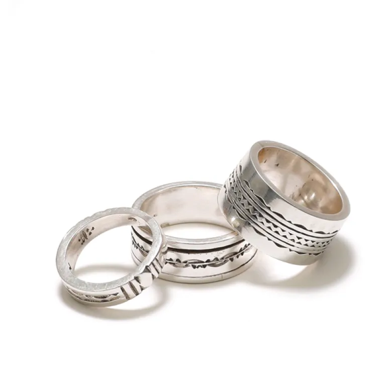 Bague fine en argent pour homme 62
