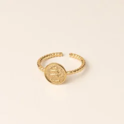 Bague réglable astro doré - poisson