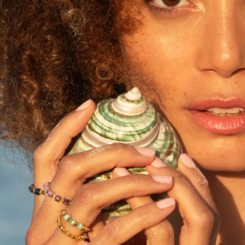 Bague souple amazonite - éos