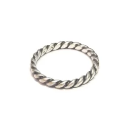 Bague torsadé argent 925 taille 60