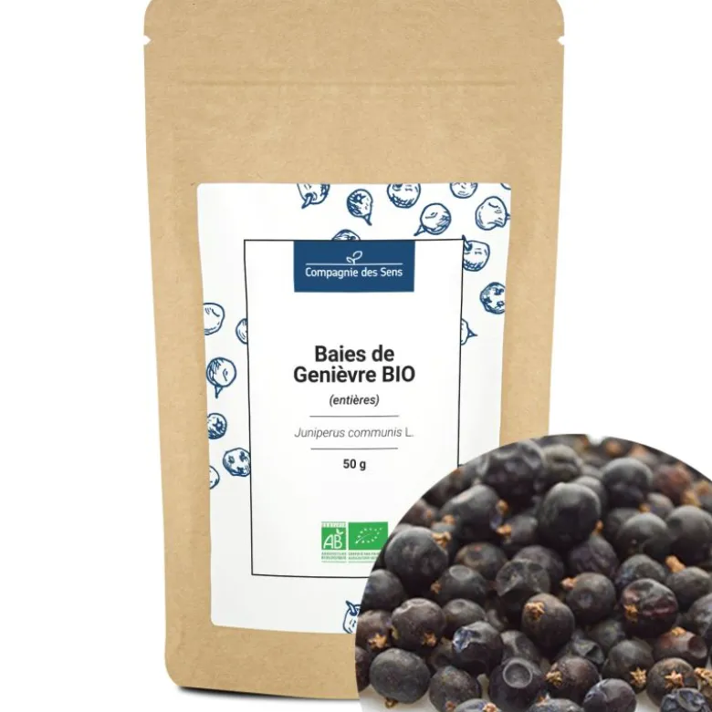 Baies de genièvre bio - 50g - baies entières