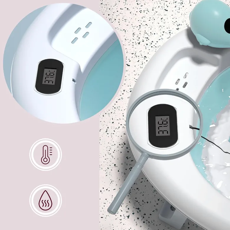Baignoire bébé pliante coussin doux