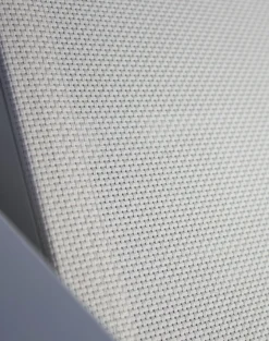 Bain de soleil en aluminium et toile plastifiéehe - blanc