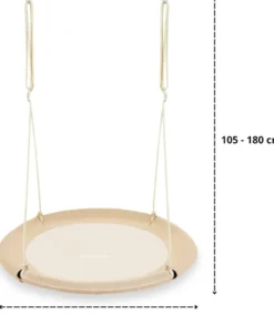 Balançoire enfant charge 150 kg, beige