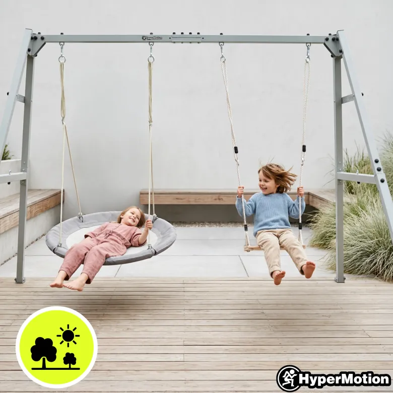 Balançoire hypermotion 4 en 1 avec hamac, balançoire et nid-de-pie
