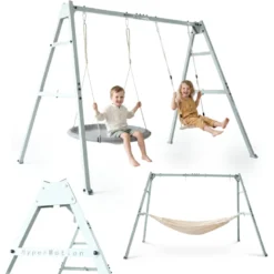 Balançoire hypermotion 4 en 1 avec hamac, balançoire et nid-de-pie