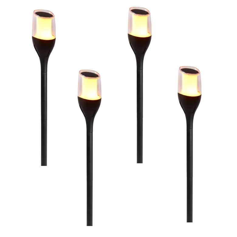 4 balise solaire flamme farely h80cm