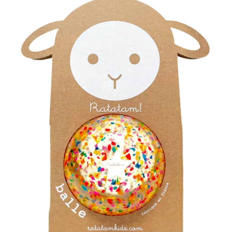 Ballon confettis multicolore (10 cm)