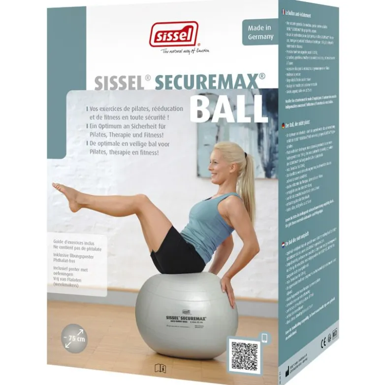 Ballon de gymnastique securemax gris