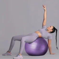 Ballon de yoga - 55 cm - violet
