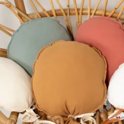 Ballon mural gaze coton terracotta 28