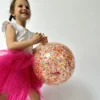 Ballon sauteur paillettes confettis