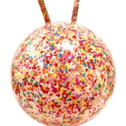 Ballon sauteur paillettes confettis