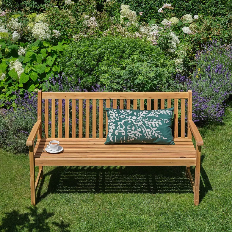 Banc de jardin en acacia massif 150 cm