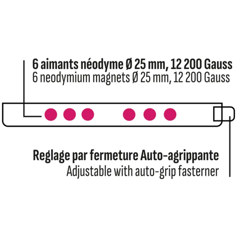 Bandeau tête magnétique