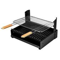 Barbecue au charbon de bois grilloir à poser réglable en hauteurs