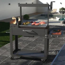 Barbecue bois parilla v lenagrill - cuisine argentine authentique - brasero pro