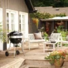 Barbecue à charbon charcoal kettle pro 57 cm + housse de protection + lot de 2 p