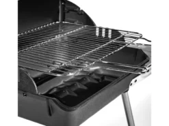 Barbecue à charbon excel duo grill sur chariot + tournebroche - somagic