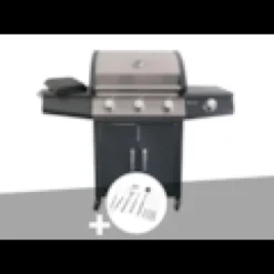 Barbecue à gaz soleto + malette 8 ustensiles - jardideco