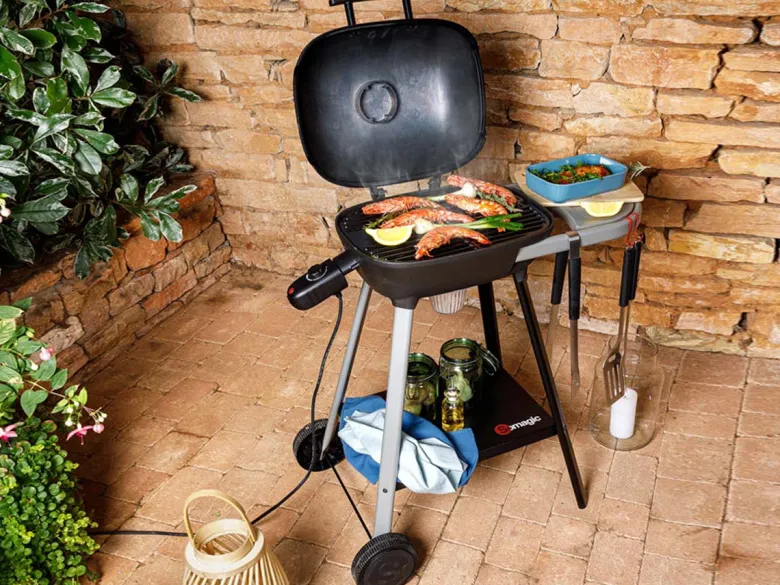 Barbecue électrique sur chariot voltiz - somagic