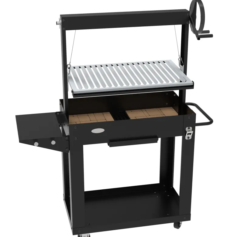 Barbecue santa maria imor - grillade argentine bois & charbon - réglable