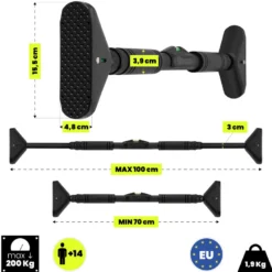 Barre de traction réglable sans perçage hypermotion