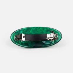 Barrette ovale Vert
