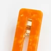 Barrette rectangle - clémentine