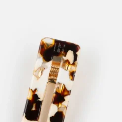 Barrette rectangle - latte