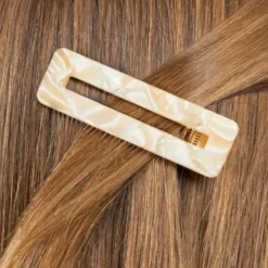 Barrette rectangle - nude