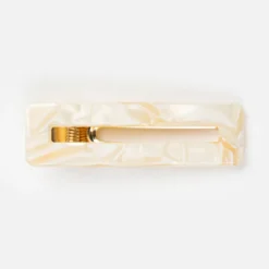 Barrette rectangle - nude