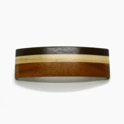 Barrettes marqueterie en bois