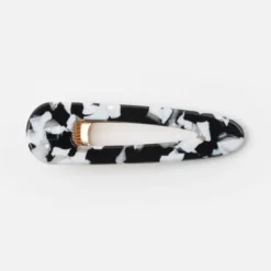 Barrette triangle - noir et blanc