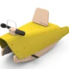 Bascule et porteur voiture - jaune