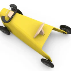 Bascule et porteur voiture - jaune