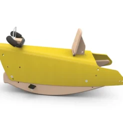 Bascule et porteur voiture - jaune