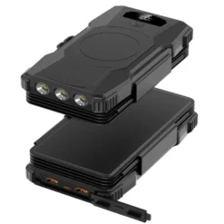 Batterie solaire charge rapide USB-C et induction 15W 10 000 mAh