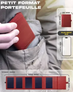 Batterie solaire 4000mah légère