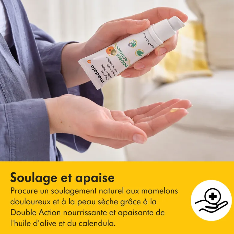 Baume double action bio pour mamelons 40g