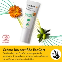 Baume double action bio pour mamelons 40g